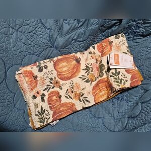 Pumpkin Harvest Kitchen Towel - Orange Fall Print